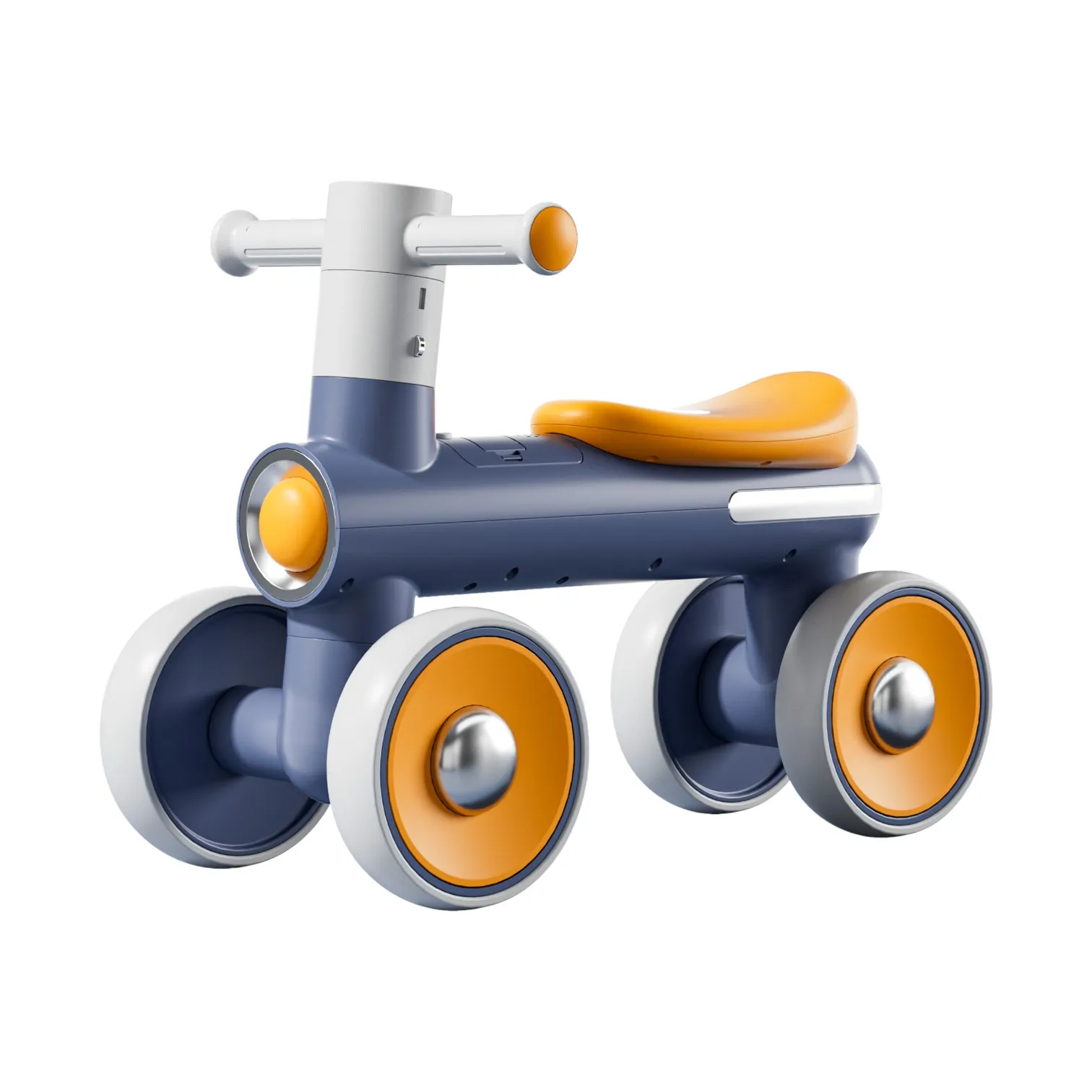 Kids Balance Bike – Ergonomic Seat, Light & Music, 4-Wheel Anti-Tip | Model TB-5010 | OEM/ODM Wholesale